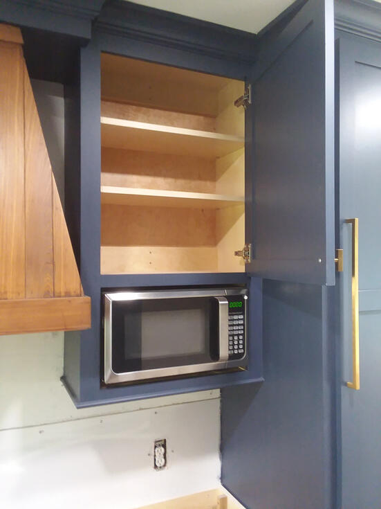 Cabinet Microwave Insert, Cabinet Adjustable Shelves