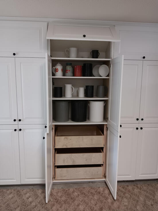 Storage Cabinet, Pantry Cabinet, Pull Out Shelves